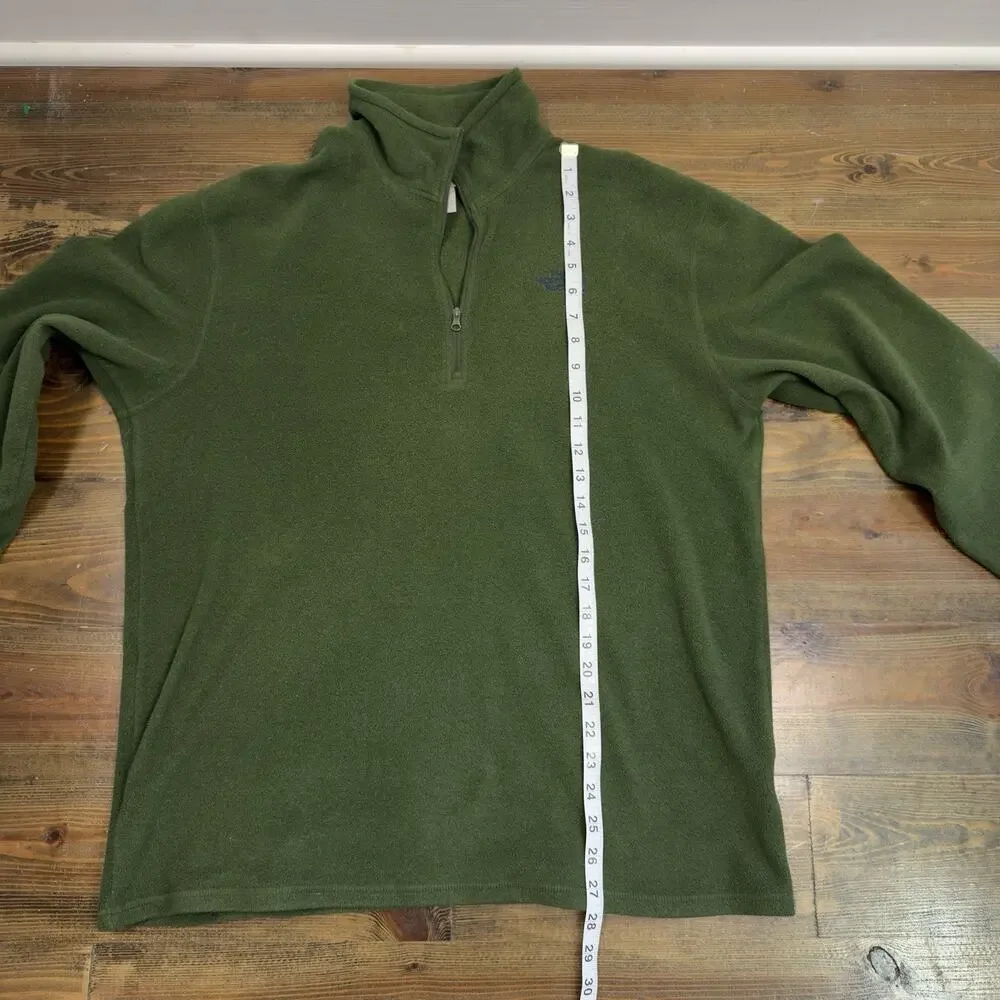 The North Face Gray Fleece Quarter Zip Pullover Sweater Sweatshirt Men's Size XL